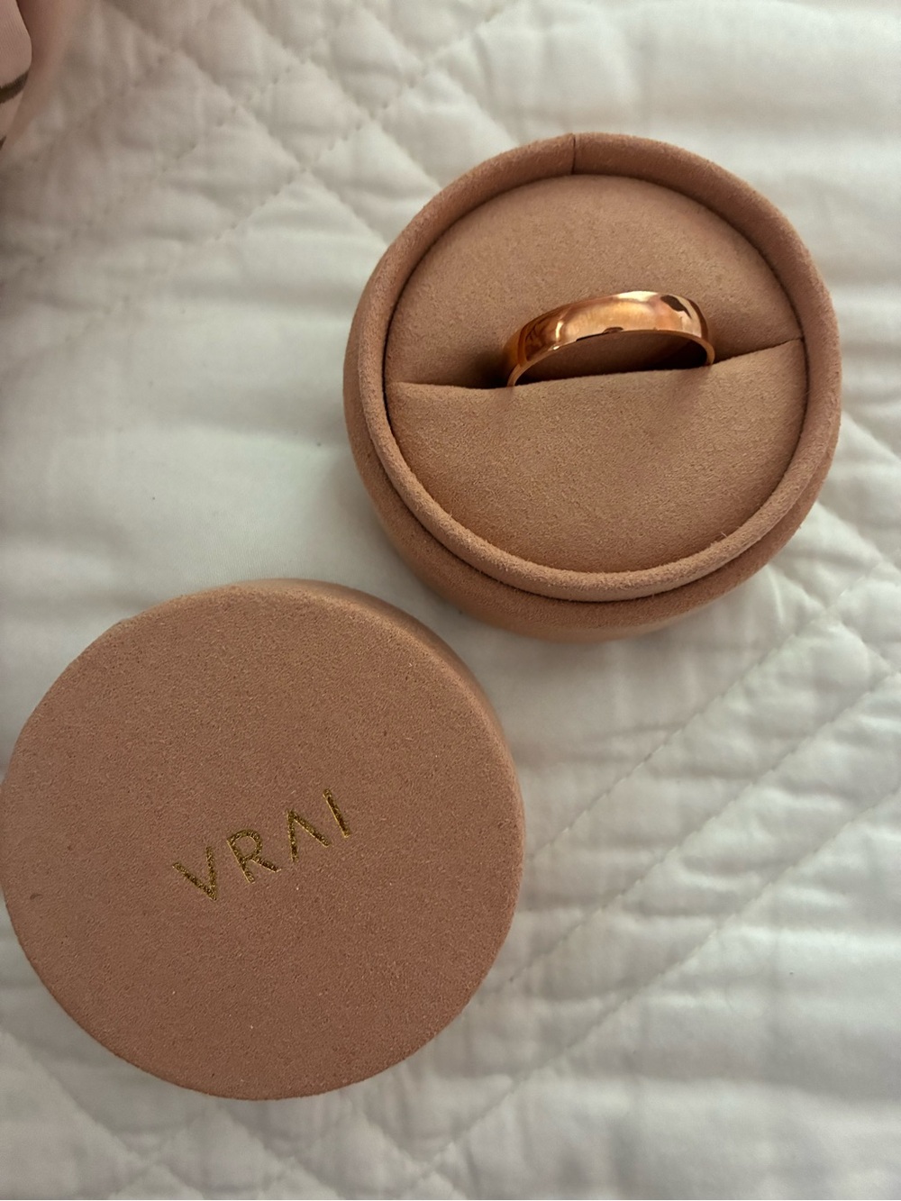 14k Rose Gold Men's Wedding Band